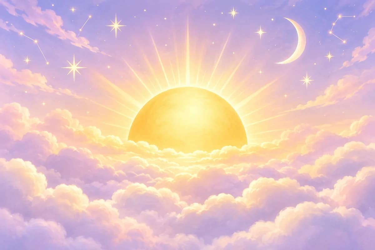 グッド!モーニングをイメージした占いのイラスト